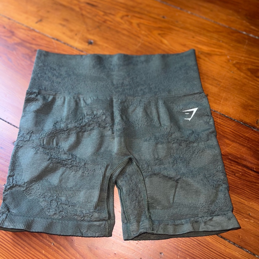 Gymshark Green Bike Shorts Lightweight Athletic
